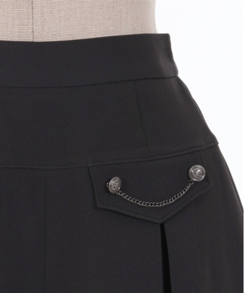 axes femme POETIQUE（アクシーズファムポエティック）の「チェーンフラップキュロット（その他パンツ・レディース・ネイビー/ブラック・MEDIUM）」の4枚目の写真