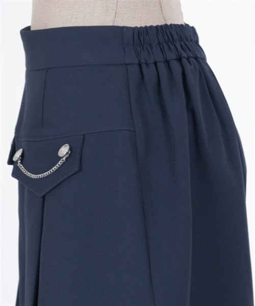 axes femme POETIQUE（アクシーズファムポエティック）の「チェーンフラップキュロット（その他パンツ・レディース・ネイビー/ブラック・MEDIUM）」の15枚目の写真