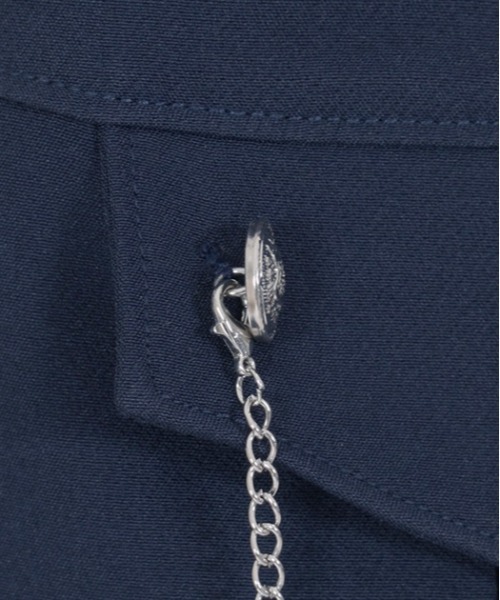 axes femme POETIQUE（アクシーズファムポエティック）の「チェーンフラップキュロット（その他パンツ・レディース・ネイビー/ブラック・MEDIUM）」の13枚目の写真