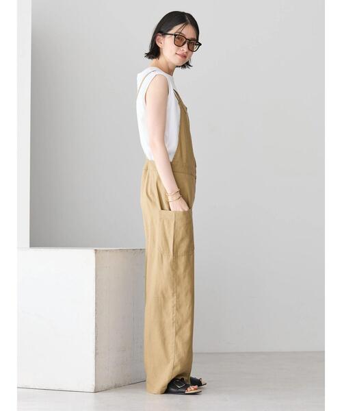 セール】リネンブレンドサロペットパンツ（サロペット