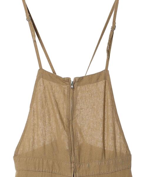 AMERICAN HOLIC（アメリカンホリック）の「リネンブレンドサロペットパンツ（サロペット/オーバーオール・レディース・キャメル/ブラック・M/L）」の12枚目の写真