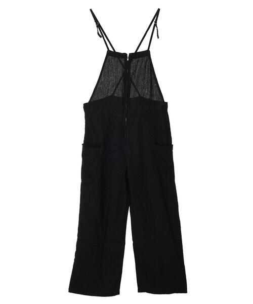 AMERICAN HOLIC（アメリカンホリック）の「リネンブレンドサロペットパンツ（サロペット/オーバーオール・レディース・キャメル/ブラック・M/L）」の17枚目の写真