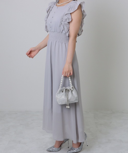 Lace Ladies（レースレディース）の「ビッグパール 2WAY スタッズ 巾着 ショルダーバッグ（クラッチバッグ・レディース・シルバー/ホワイト/ブラック・FREE）」の21枚目の写真