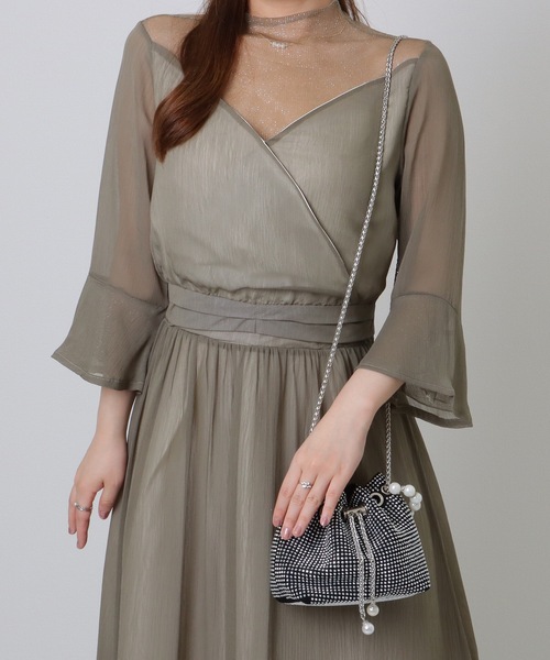 Lace Ladies（レースレディース）の「ビッグパール 2WAY スタッズ 巾着 ショルダーバッグ（クラッチバッグ・レディース・シルバー/ホワイト/ブラック・FREE）」の16枚目の写真