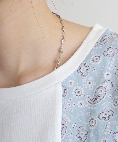 リメイク風切替えTシャツ emago 夏 Tシャツ 切替え かわいい 5分袖 大人の ナチュラル カジュアル 楽天市場】リメイク風切替えTシャツ emago 夏 Tシャツ 切替え
