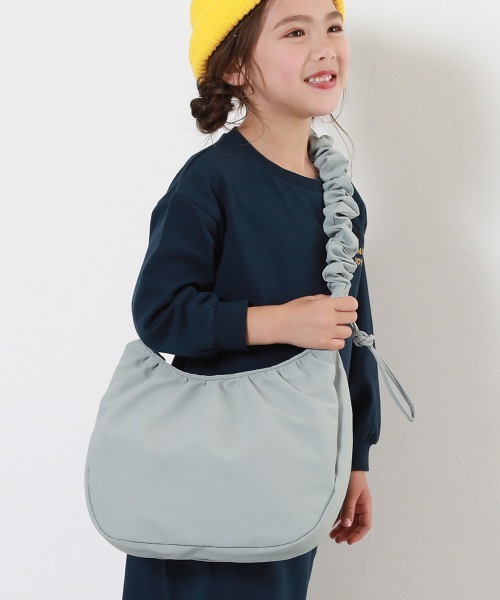 devirock（デビロック）の「親子で使える ゲーム機ケース固定バンド付き ギャザーショルダーバッグ（ショルダーバッグ・キッズ・グリーン系2/ブラック/ラベンダー・ONE SIZE）」の2枚目の写真