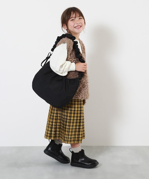 devirock（デビロック）の「親子で使える ゲーム機ケース固定バンド付き ギャザーショルダーバッグ（ショルダーバッグ・キッズ・グリーン系2/ブラック/ラベンダー・ONE SIZE）」の15枚目の写真