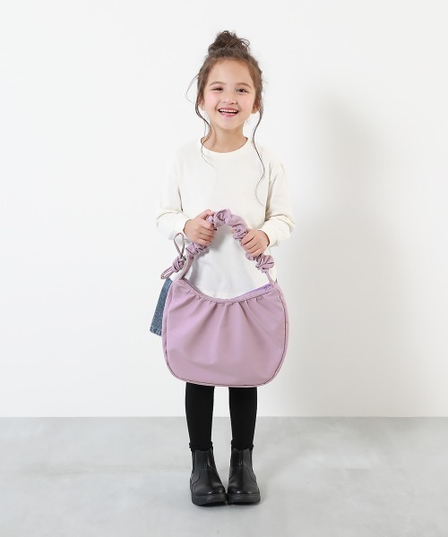 devirock（デビロック）の「親子で使える ゲーム機ケース固定バンド付き ギャザーショルダーバッグ（ショルダーバッグ・キッズ・グリーン系2/ブラック/ラベンダー・ONE SIZE）」の14枚目の写真