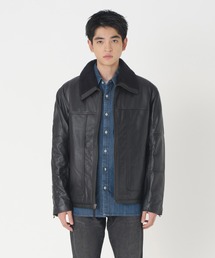 Levi's | Levi's/リーバイス レザーシェルパジャケット ブラック APERO BLACK LEAT(その他アウター)
