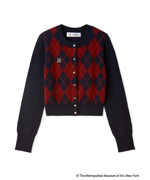 LILY BROWN（リリーブラウン）の「【The Metropolitan Museum of Art】バリエーションカーディガン（カーディガン/ボレロ・レディース・グレー/チェック/パープル・FREE）」の16枚目の写真