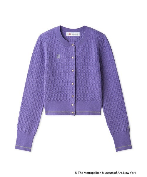 LILY BROWN（リリーブラウン）の「【The Metropolitan Museum of Art】バリエーションカーディガン（カーディガン/ボレロ・レディース・グレー/チェック/パープル・FREE）」の17枚目の写真