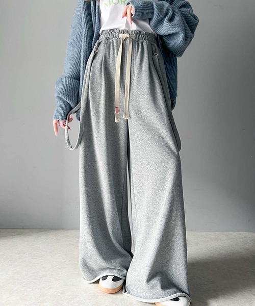 Java（ジャバ）の「《JAVA ジャバコラボ》ワンランク上の着こなし叶う。サスペンダー付裏毛2タックワイドパンツ（セットアップ可能）（その他パンツ・メンズ・ブラック/杢グレー/オートミール・MEDIUM/LARGE/SMALL/X-LARGE）」の20枚目の写真