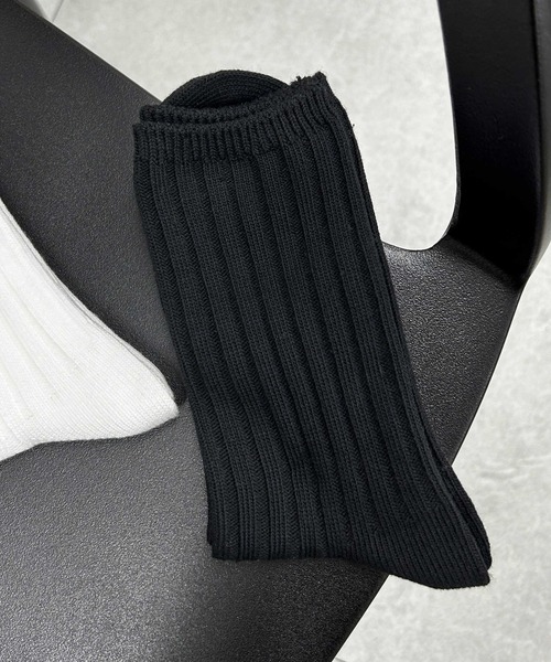 WEGO(ウィゴー)の「WEGO/ローゲージソックス(ソックス/靴下・メンズ・ホワイト/ブラック/カーキ/杢グレー・25-27CM)」の1枚目の写真