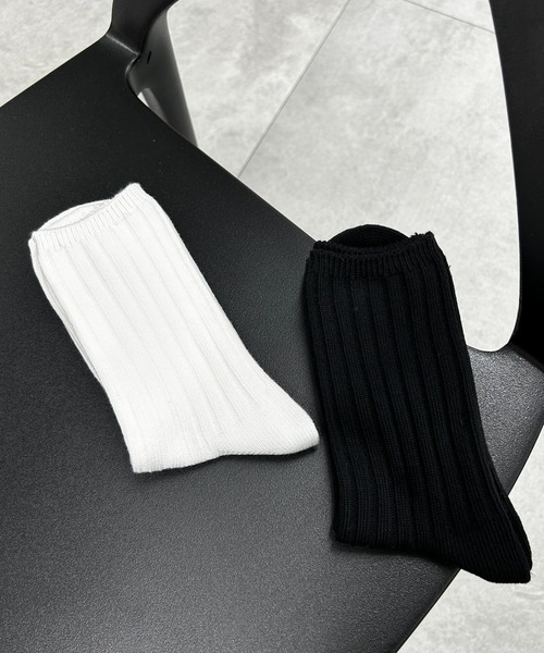 WEGO(ウィゴー)の「WEGO/ローゲージソックス(ソックス/靴下・メンズ・ホワイト/ブラック/カーキ/杢グレー・25-27CM)」の5枚目の写真