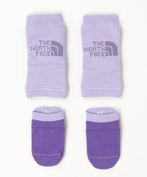 THE NORTH FACE(ザノースフェイス)の「【THE NORTH FACE】B NSE LGWM SC SET / ベビーヌプシ レッグウォーマー アンド ソックスセット(ソックス/靴下・キッズ・パープル/ベージュ・SMALL)」の2枚目の写真