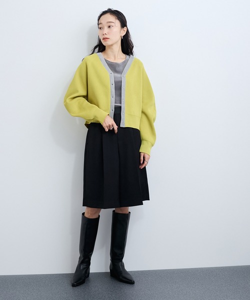 ルネ♡ボレロカーディガン 100-140cm/プチセレ】ラインニットカーディガン（カーディガン