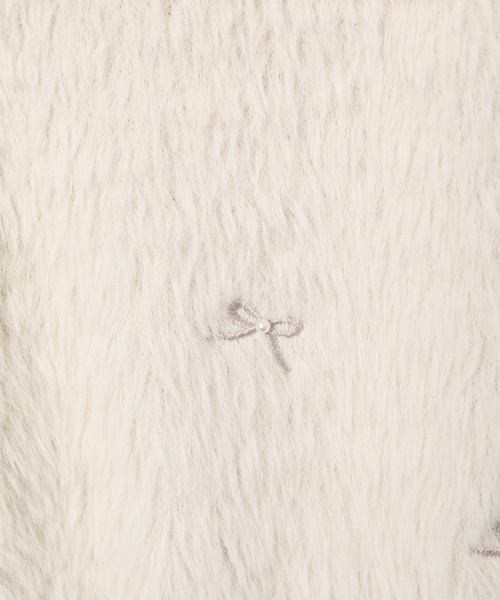 VIS（ビス）の「フェザーヤーンリボン刺繍ビーズニット（ニット/セーター・レディース・ブラック/ピンク/キナリ・FREE）」の17枚目の写真