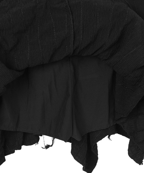 WEGO（ウィゴー）の「DISPARK/タックダメージミニスカート（スカート・レディース・ブラック/チャコール・FREE）」の16枚目の写真