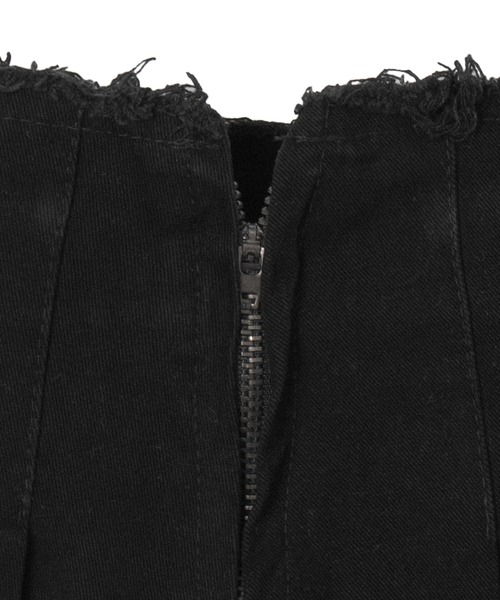 WEGO（ウィゴー）の「DISPARK/タックダメージミニスカート（スカート・レディース・ブラック/チャコール・FREE）」の15枚目の写真