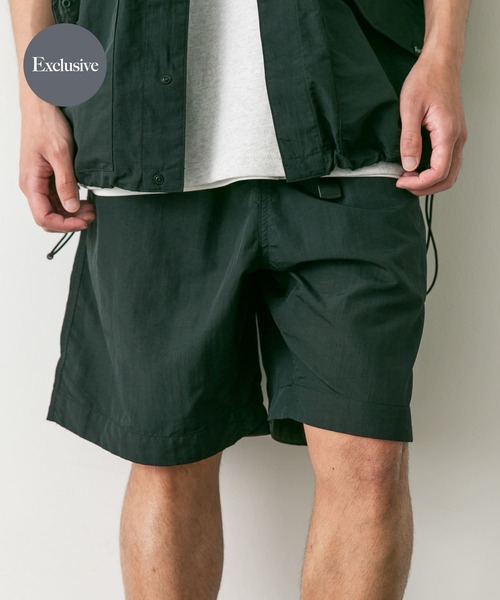 Foxfire（フォックスファイヤー）の「『別注』Foxfire×DOORS　ナイロンイージーショーツ（その他パンツ・メンズ・オリーブ/ブラック・MEDIUM/LARGE）」の2枚目の写真