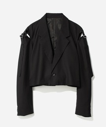 HARE | 【SET UP対応】カットアウトベルトショートジャケット(HARE)(テーラードジャケット)