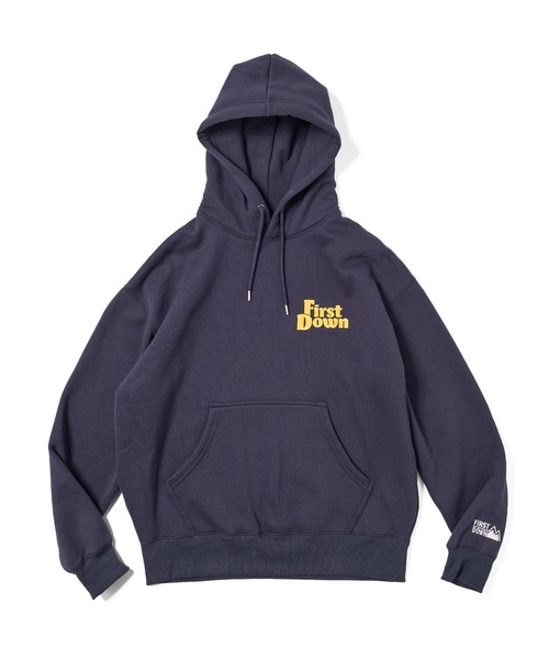 FIRST DOWN(ファーストダウン)の「フーデッド スウェット(パーカー・メンズ・ダークネイビー/ブラック/杢グレー・L/M/XL)」の11枚目の写真