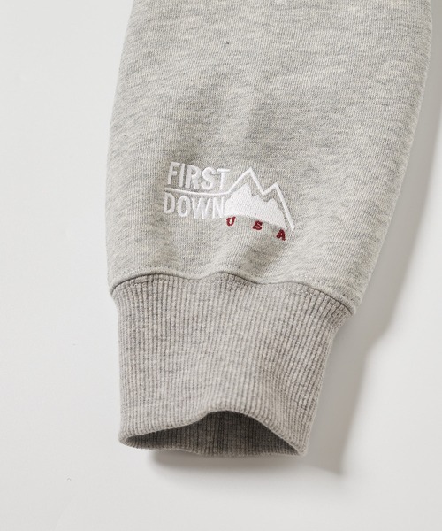 FIRST DOWN(ファーストダウン)の「フーデッド スウェット(パーカー・メンズ・ダークネイビー/ブラック/杢グレー・L/M/XL)」の8枚目の写真