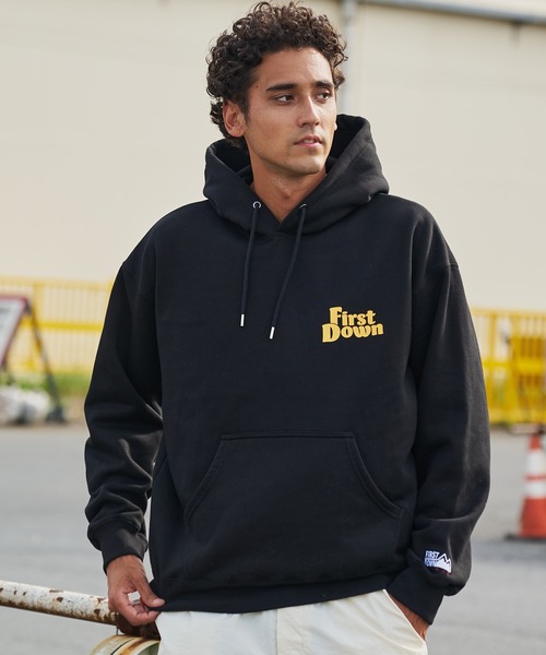 FIRST DOWN(ファーストダウン)の「フーデッド スウェット(パーカー・メンズ・ダークネイビー/ブラック/杢グレー・L/M/XL)」の13枚目の写真