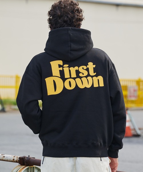 FIRST DOWN(ファーストダウン)の「フーデッド スウェット(パーカー・メンズ・ダークネイビー/ブラック/杢グレー・L/M/XL)」の15枚目の写真
