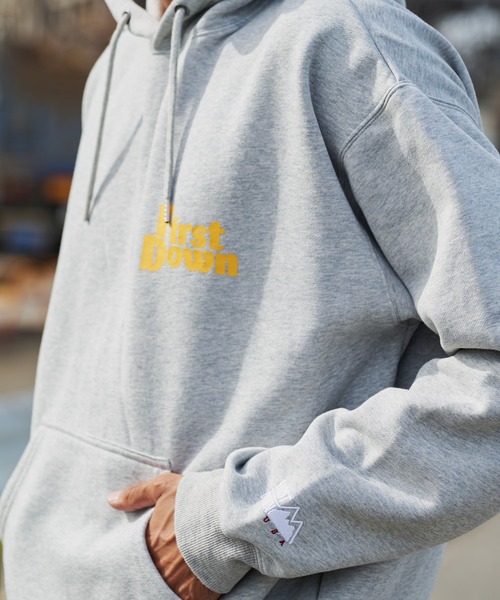 FIRST DOWN(ファーストダウン)の「フーデッド スウェット(パーカー・メンズ・ダークネイビー/ブラック/杢グレー・L/M/XL)」の22枚目の写真