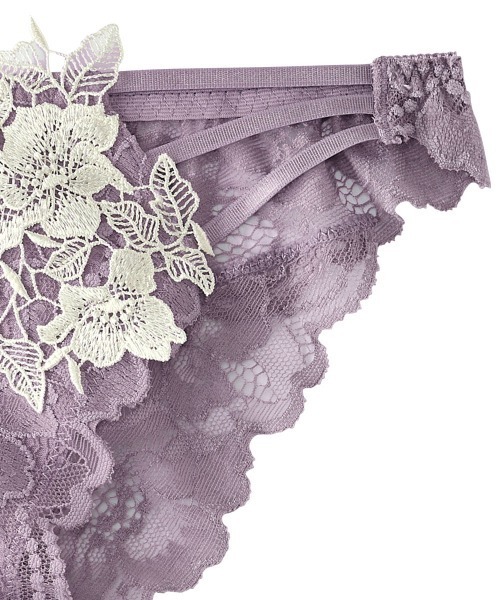 カシュクールレース脇高ブラ(R)とお揃いで使える】ケミカルモチーフ