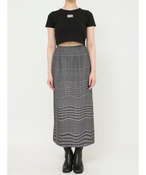 MURUA（ムルーア）の「ウェーブチェックナロースカート（スカート・レディース・パープル/グレー・FREE）」の20枚目の写真