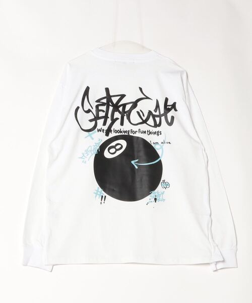 JOHN'S CLOSET(ジョンズクローゼット)の「【13】発砲グラフィックプリント オーバーサイズ ロングスリーブTシャツ(Tシャツ/カットソー・メンズ・ホワイト系1/ホワイト系2/ホワイト系3/ブラック系2/ブラック系1/ブラック系3・MEDIUM/LARGE)」の14枚目の写真