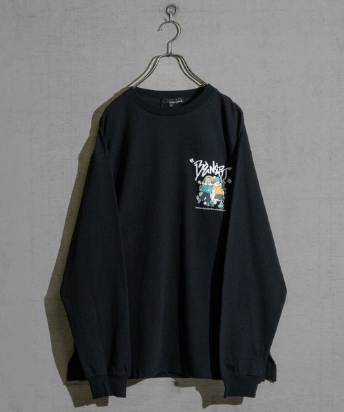 JOHN'S CLOSET(ジョンズクローゼット)の「【13】発砲グラフィックプリント オーバーサイズ ロングスリーブTシャツ(Tシャツ/カットソー・メンズ・ホワイト系1/ホワイト系2/ホワイト系3/ブラック系2/ブラック系1/ブラック系3・MEDIUM/LARGE)」の11枚目の写真