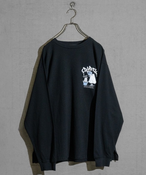 JOHN'S CLOSET(ジョンズクローゼット)の「【13】発砲グラフィックプリント オーバーサイズ ロングスリーブTシャツ(Tシャツ/カットソー・メンズ・ホワイト系1/ホワイト系2/ホワイト系3/ブラック系2/ブラック系1/ブラック系3・MEDIUM/LARGE)」の12枚目の写真