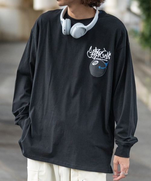 JOHN'S CLOSET(ジョンズクローゼット)の「【13】発砲グラフィックプリント オーバーサイズ ロングスリーブTシャツ(Tシャツ/カットソー・メンズ・ホワイト系1/ホワイト系2/ホワイト系3/ブラック系2/ブラック系1/ブラック系3・MEDIUM/LARGE)」の19枚目の写真