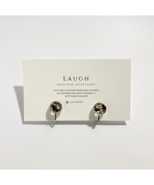 tone(トーン)の「【Laugh】mica / earring(MA)(イヤリング・レディース・ゴールド/シルバー・FREE)」の2枚目の写真