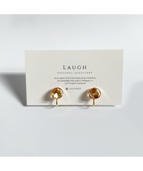 tone(トーン)の「【Laugh】mica / earring(MA)(イヤリング・レディース・ゴールド/シルバー・FREE)」の1枚目の写真