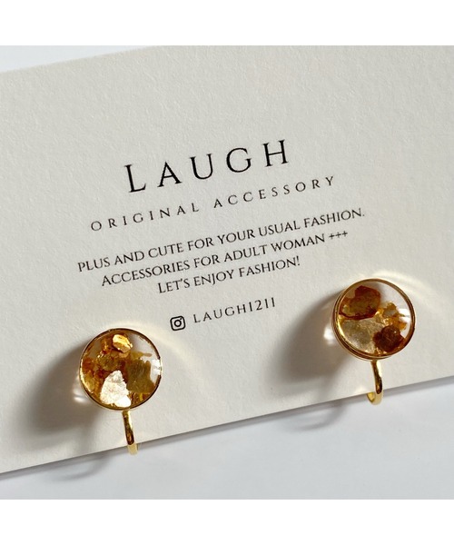 tone(トーン)の「【Laugh】mica / earring(MA)(イヤリング・レディース・ゴールド/シルバー・FREE)」の6枚目の写真