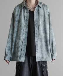 KUUUPY | Drape Vintage Design Color-Tipped Shirt - ドレープヴィンテージデザインカラーチップシャツ(シャツ/ブラウス)