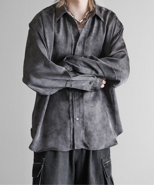 セール】Drape Vintage Design Color-Tipped Shirt - ドレープ