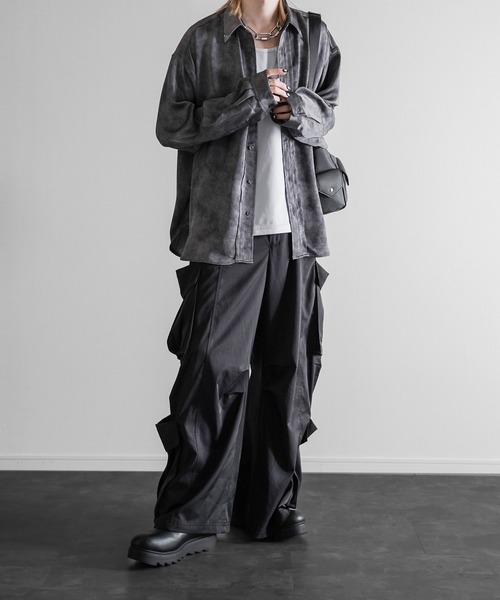 Drape Vintage Design Color-Tipped Shirt - ドレープ