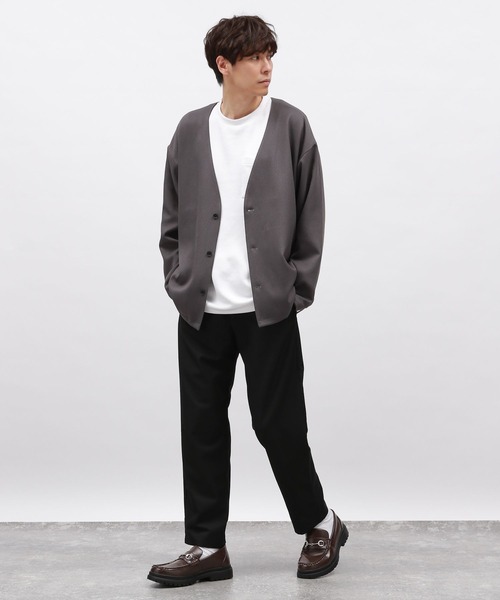 LAKOLE(ラコレ)の「ライトダンボールポケット長袖T / 143055(Tシャツ/カットソー・メンズ・マスタード/アクア/ブラック/ホワイト・MEDIUM/LARGE/X-LARGE)」の9枚目の写真