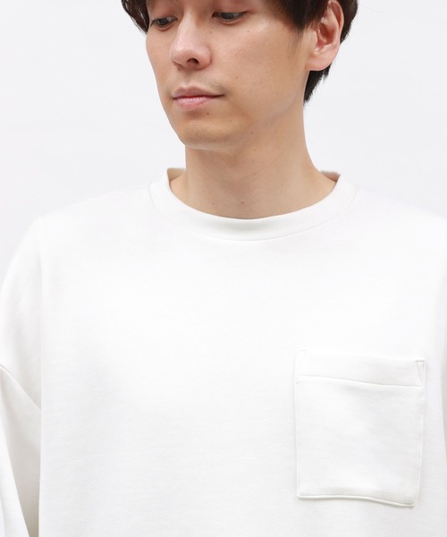 LAKOLE(ラコレ)の「ライトダンボールポケット長袖T / 143055(Tシャツ/カットソー・メンズ・マスタード/アクア/ブラック/ホワイト・MEDIUM/LARGE/X-LARGE)」の17枚目の写真