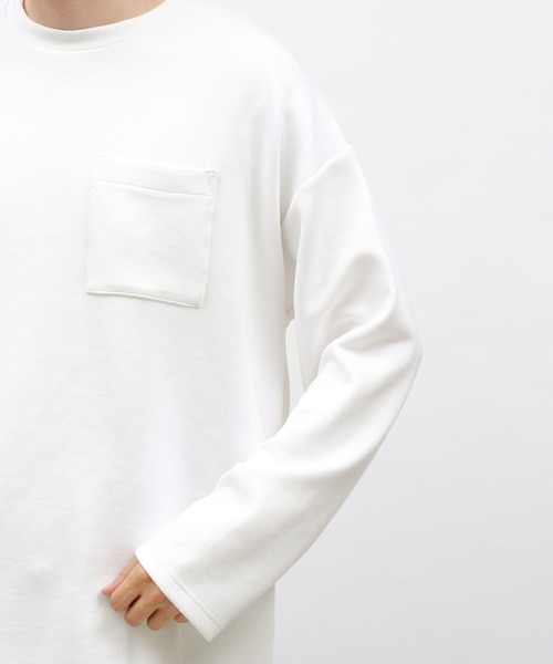 LAKOLE(ラコレ)の「ライトダンボールポケット長袖T / 143055(Tシャツ/カットソー・メンズ・マスタード/アクア/ブラック/ホワイト・MEDIUM/LARGE/X-LARGE)」の18枚目の写真