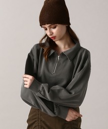 FOREVER 21 | 【2024FW】ピグメント裏毛ハーフジップスウェット(スウェット)