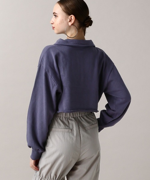 FOREVER 21(フォーエバー トゥエンティーワン)の「【2024FW】ピグメント裏毛ハーフジップスウェット(スウェット・レディース・オフホワイト/ネイビー/グレー/ピンク・FREE)」の14枚目の写真