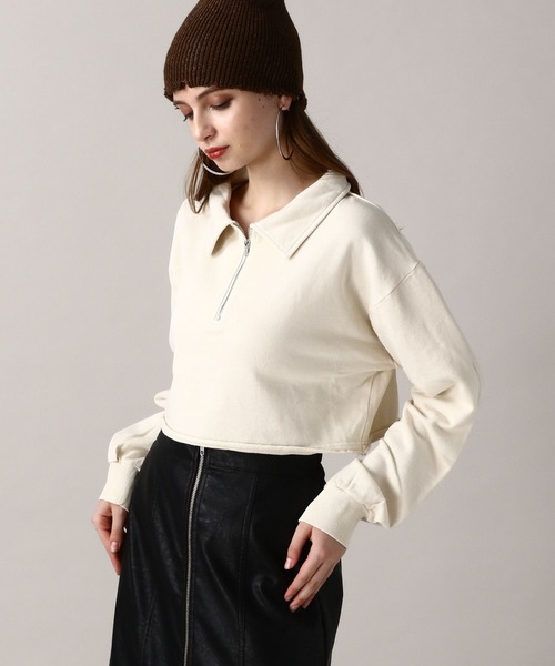 FOREVER 21(フォーエバー トゥエンティーワン)の「【2024FW】ピグメント裏毛ハーフジップスウェット(スウェット・レディース・オフホワイト/ネイビー/グレー/ピンク・FREE)」の18枚目の写真