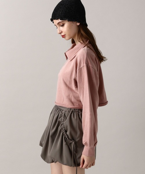 FOREVER 21(フォーエバー トゥエンティーワン)の「【2024FW】ピグメント裏毛ハーフジップスウェット(スウェット・レディース・オフホワイト/ネイビー/グレー/ピンク・FREE)」の8枚目の写真