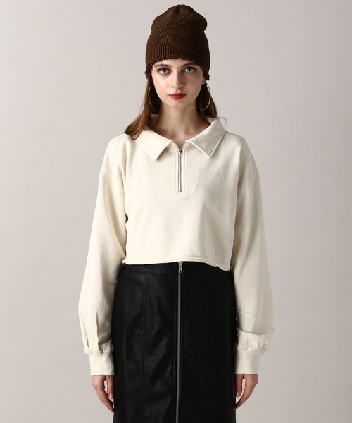 FOREVER 21(フォーエバー トゥエンティーワン)の「【2024FW】ピグメント裏毛ハーフジップスウェット(スウェット・レディース・オフホワイト/ネイビー/グレー/ピンク・FREE)」の20枚目の写真